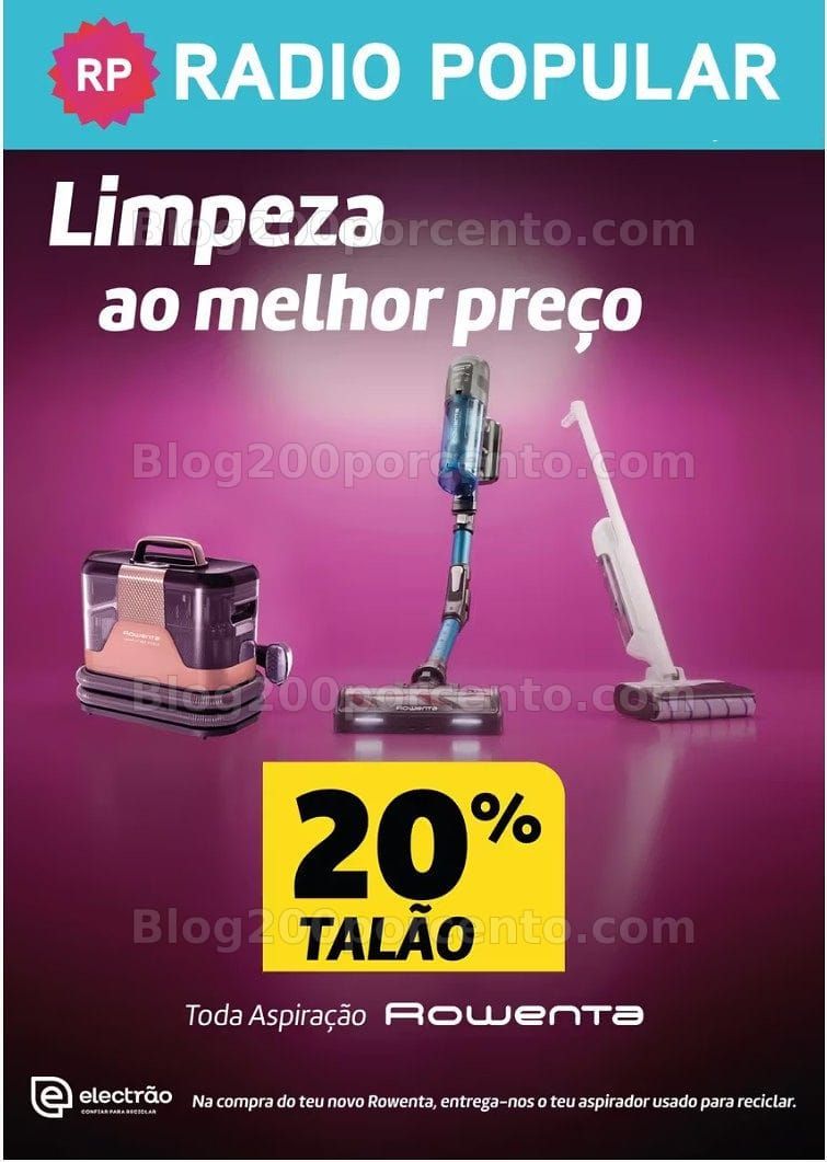 Antevisão Folheto RADIO POPULAR Especial Limpeza Promoções até 31 julho